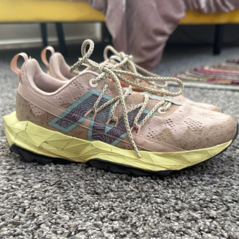 New Balance Women's Pink and Yellow Trektrel Shoes